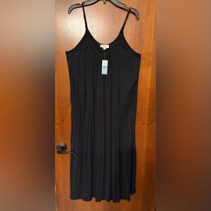 New Medium Petite Black Sleeveless Maxi Dress